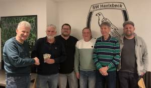 Von links: Peter Hartmann, Berthold Pierick, Florian Böse, Uwe Schräer, Werner Kentrup und Florian Brocks